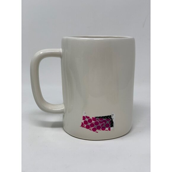 Rae Dunn MILITARY DAD Mug Large Coffee Cup Ceramic Magenta LL Farmhouse Gift Whi - Picture 3 of 8